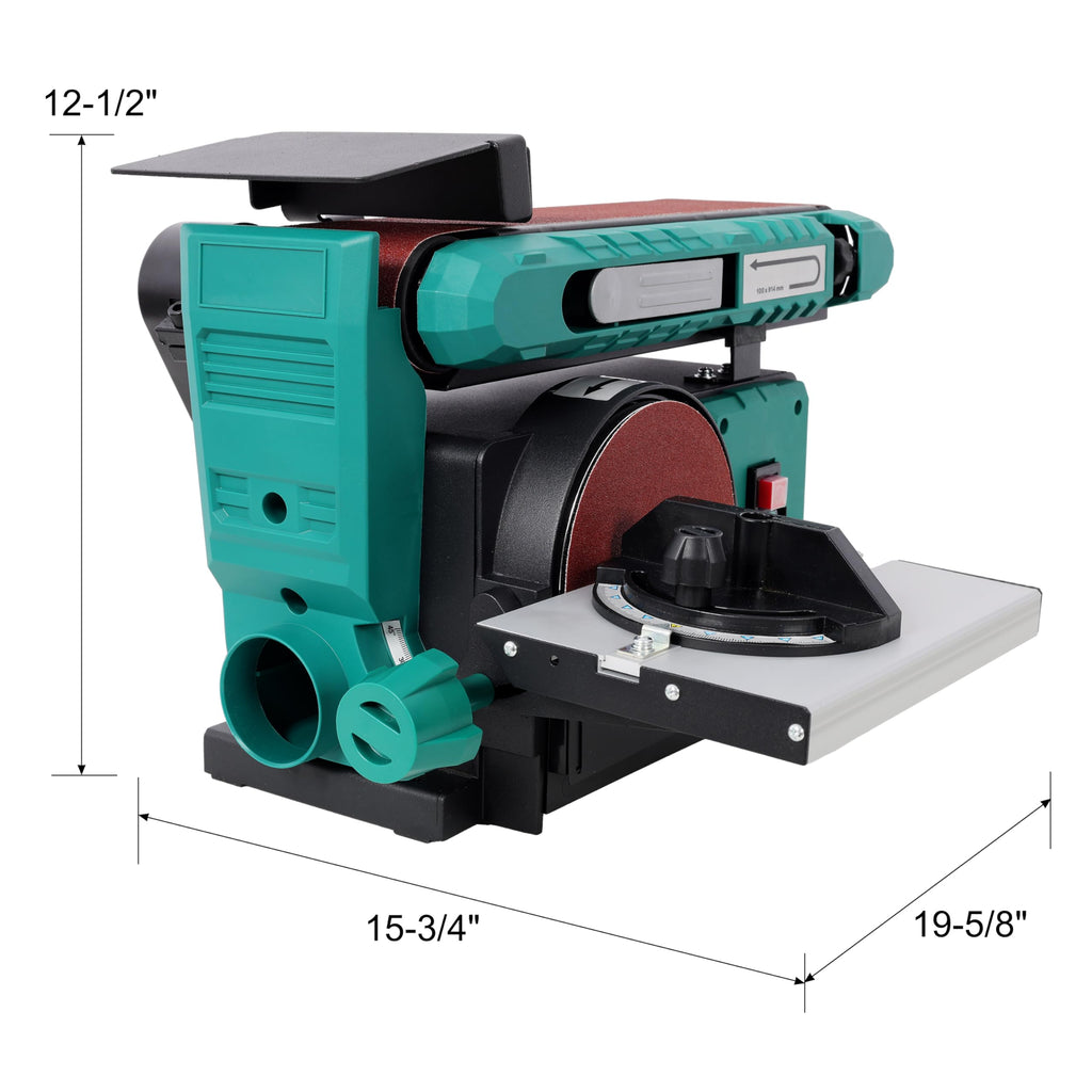 4" x 36" Belt 6" Disc Sander Combo, 120V/60Hz Bench Sander Z3055