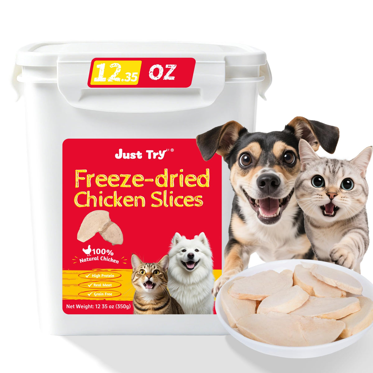 Freeze Dried Chicken Breast Cat & Dog Treats B91248