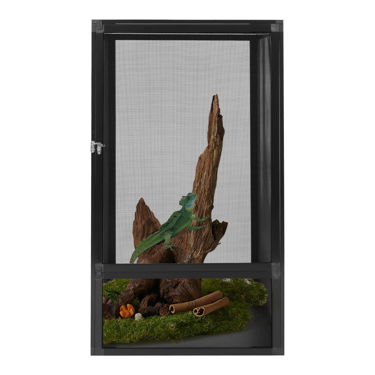 Terrarium Enclosure with Mesh Top and Locking Latch B9362