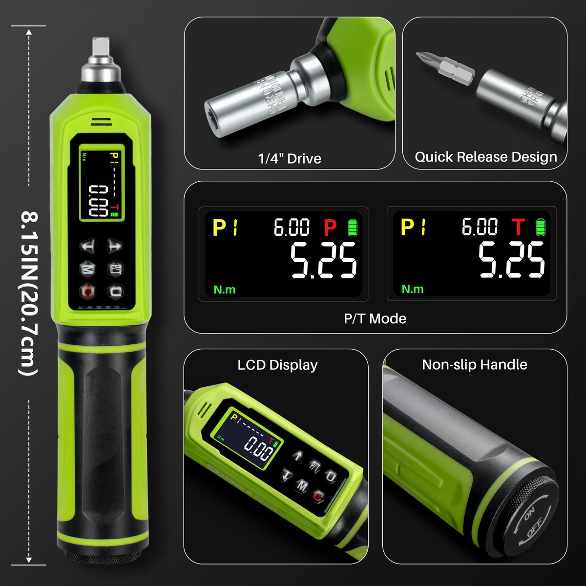 1/4" Drive Digital Torque Screwdriver S809