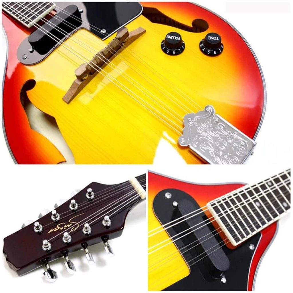 Electric Mandolin Spruce 8 Strings Sunburst E4804