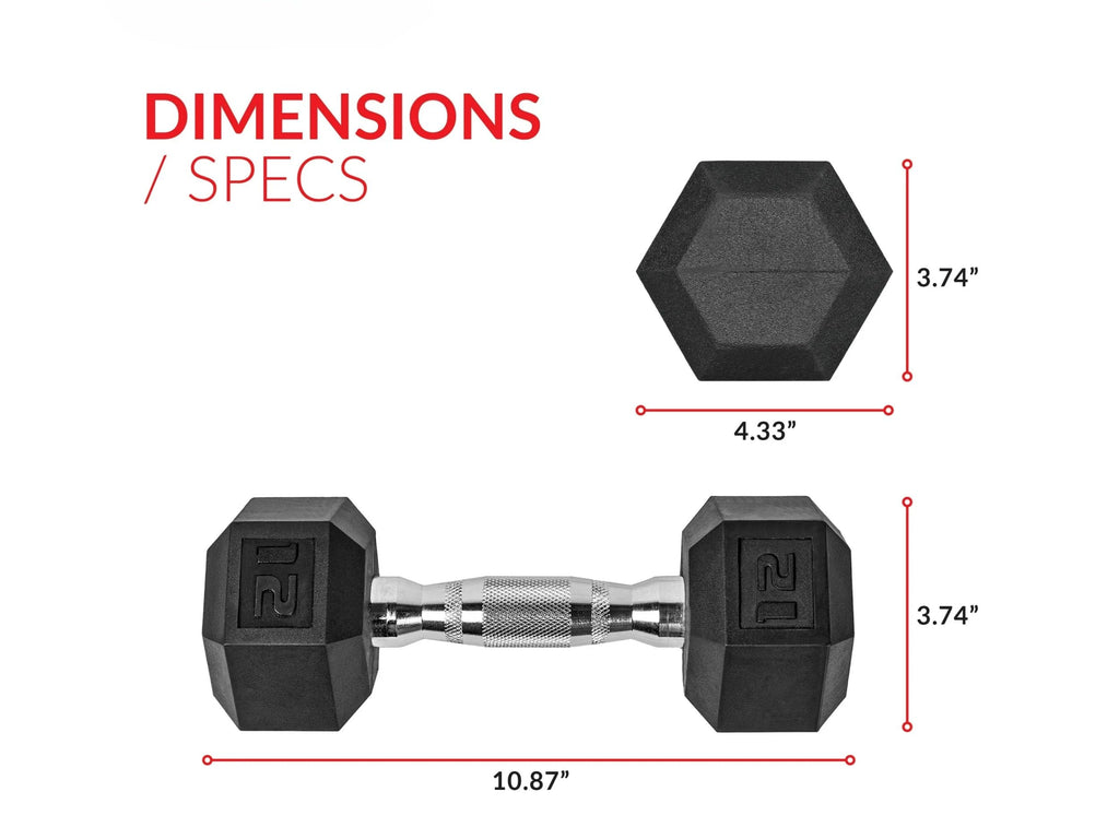12 lb Hex Dumbbell Pair C5718
