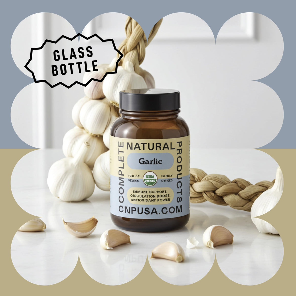 Organic Garlic Capsules 520mg D794