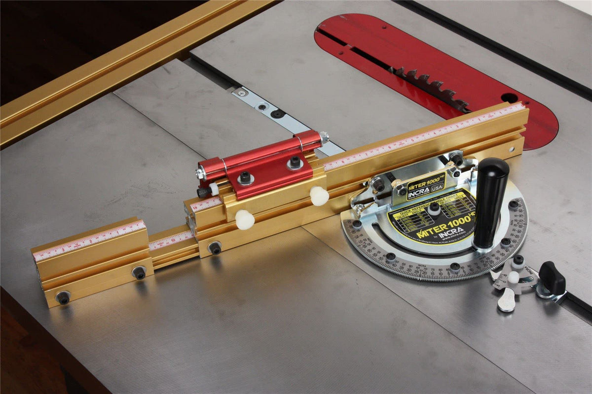 Miter Gauge with Telescoping Fence and Flip Shop Stop B5362