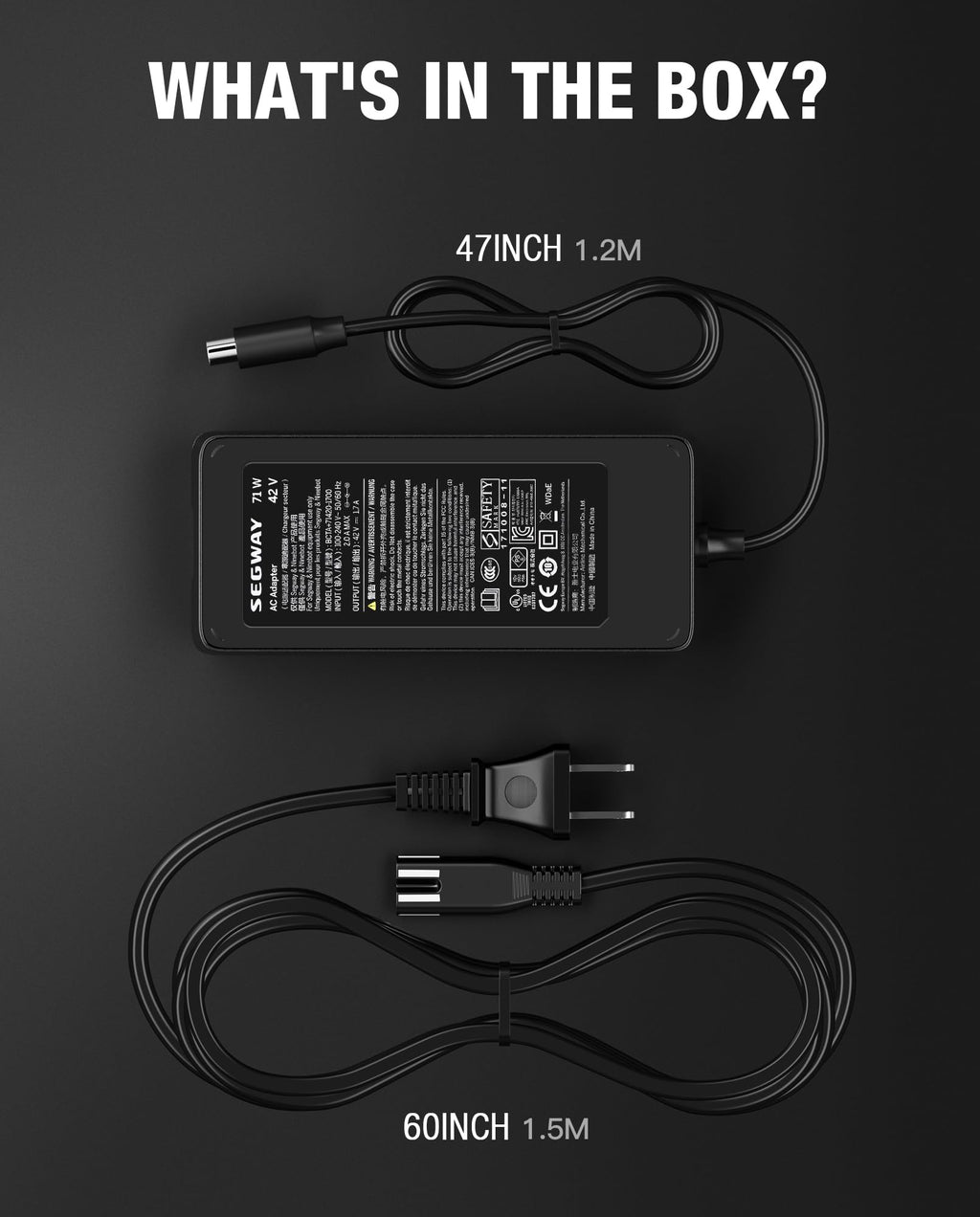 42V 1.7A Charger Power Adapter N137