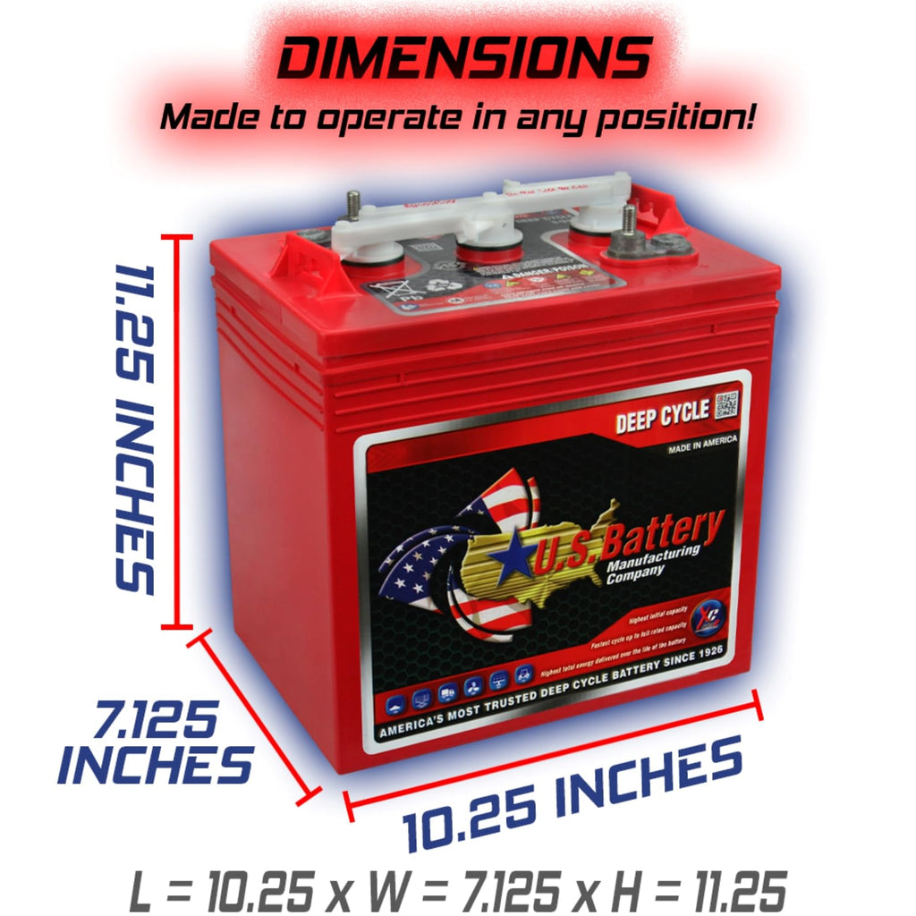 6V Deep Cycle Battery 4 Pack U543