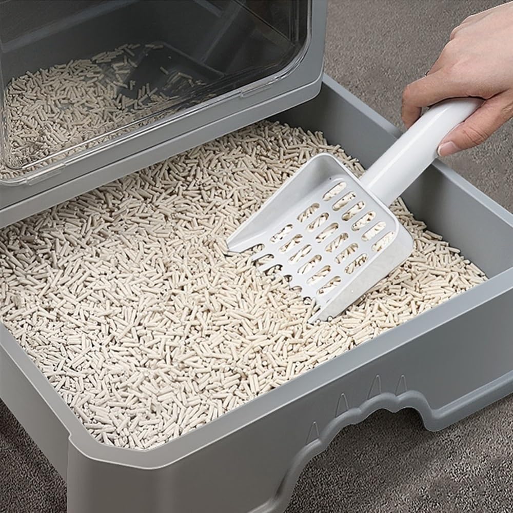 Foldable Enclosed Cat Litter Box with Lid U591162