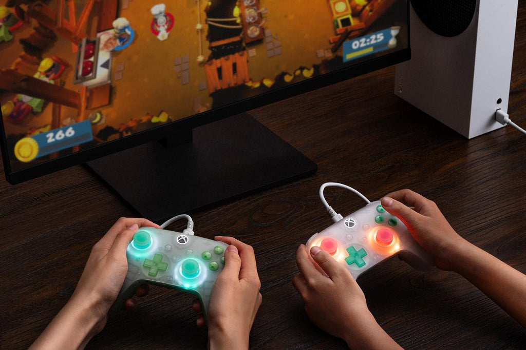 Wired Controller with RGB Lighting, Hall Effect Joysticks and Triggers, Translucent Pink G9574
