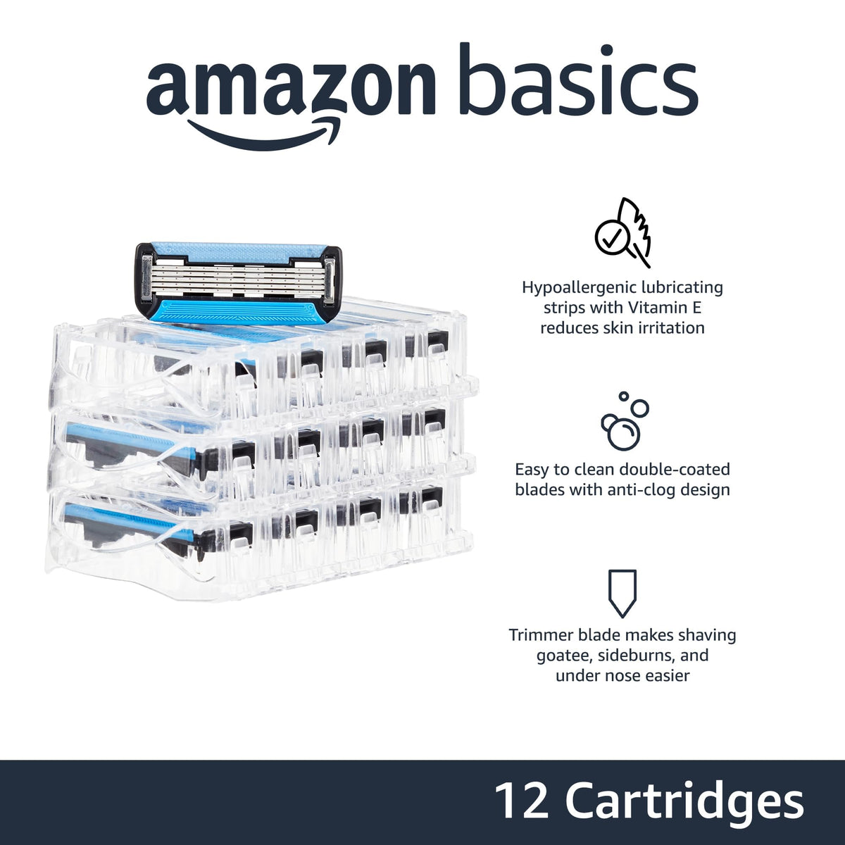 5-Blade Razor Refills 12-Pack K15486