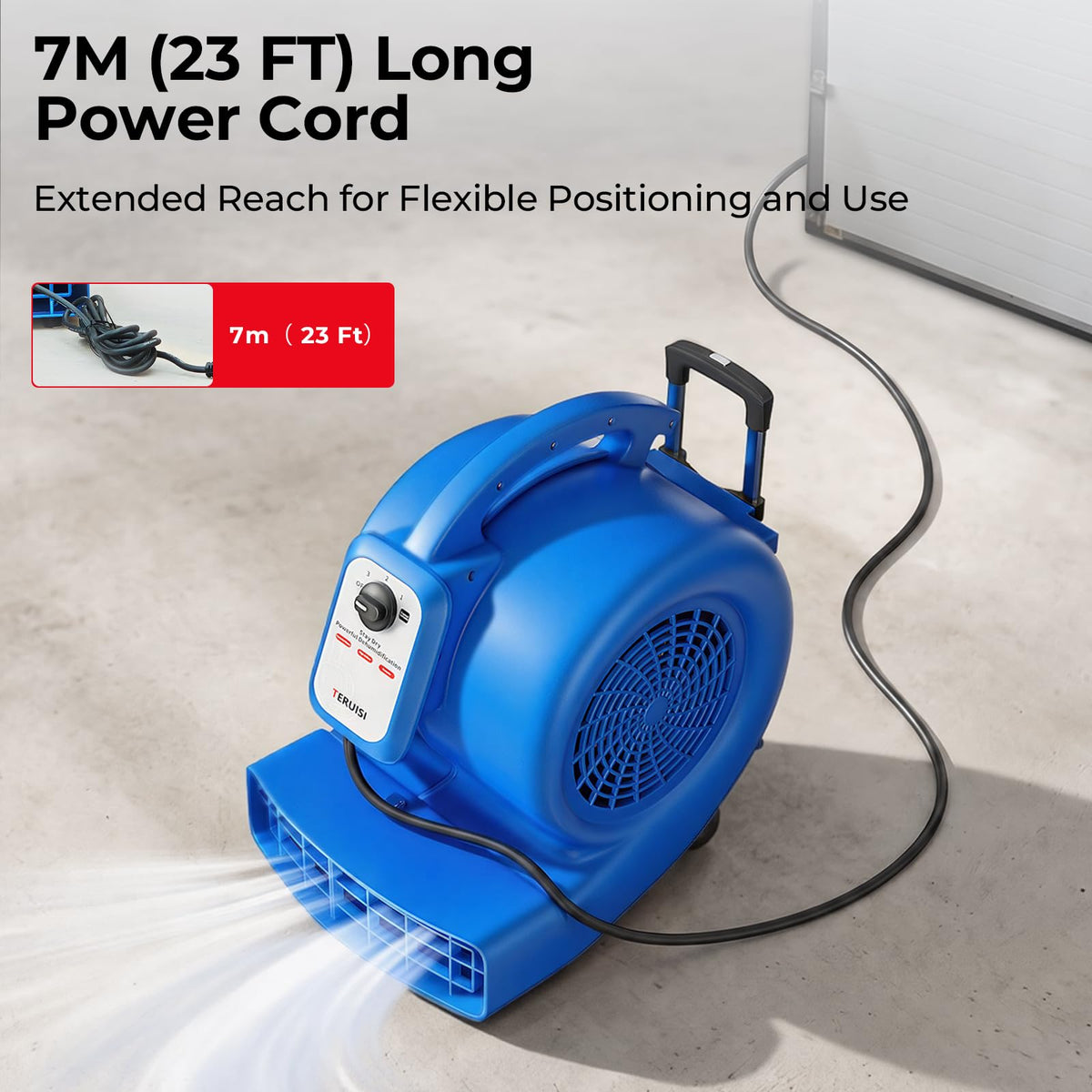 1/2 HP 1800 CFM 3 Speed Air Mover Blower Fan Z477