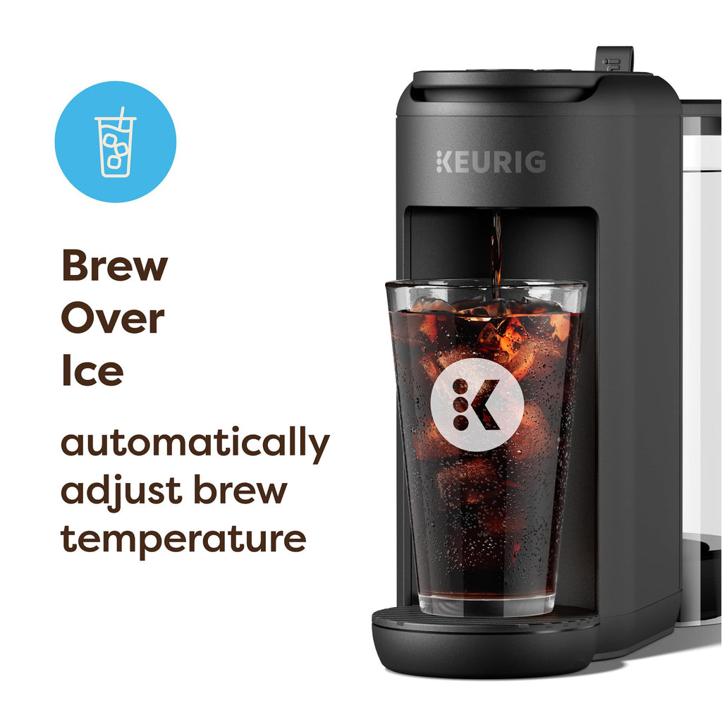 Single-Serve K-Cup Pod Coffee Maker, 3 Cup Sizes, 50 oz Removable Reservoir, Matte Black P3740