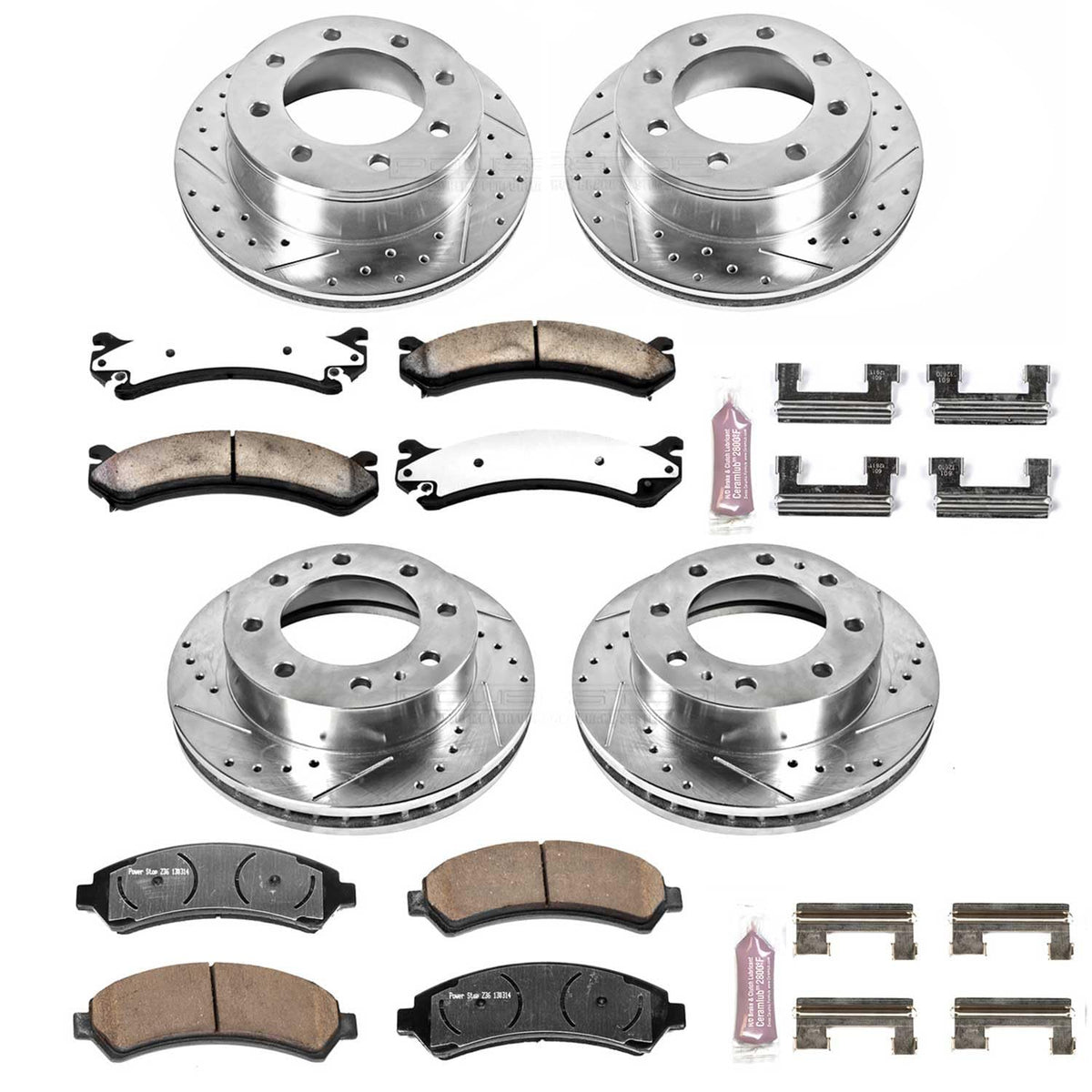 Front & Rear Brake Pad & Rotor Kit D8583