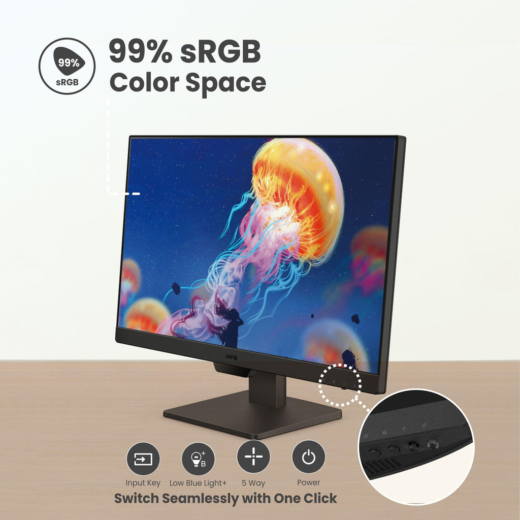 24" FHD 100Hz IPS Computer Monitor with Speakers M542122