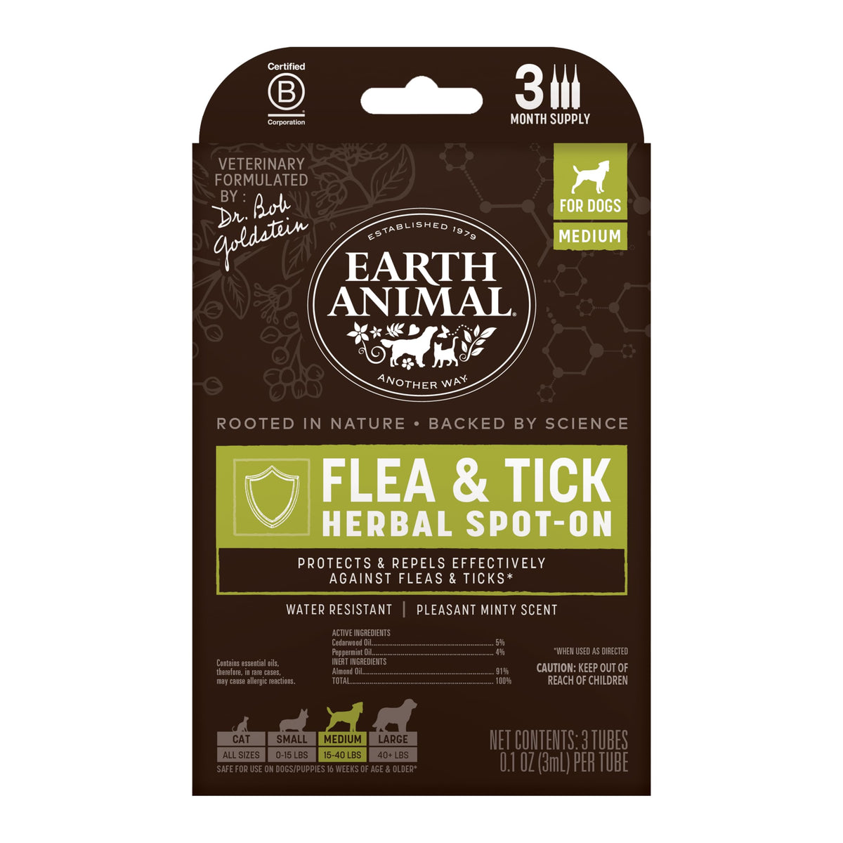 Herbal Spot-On for Medium Dogs L312708