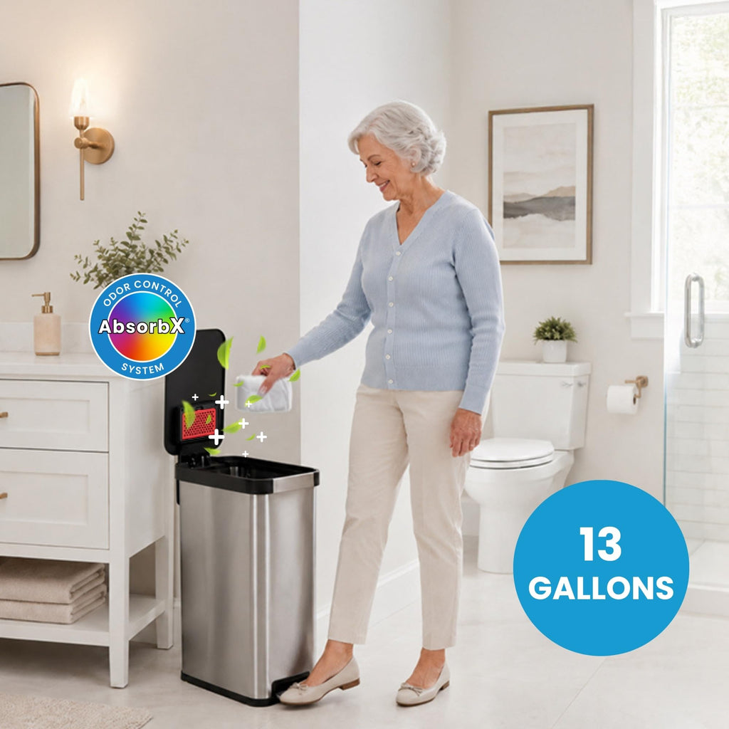 13 Gallon Stainless Steel Diaper Pail D264