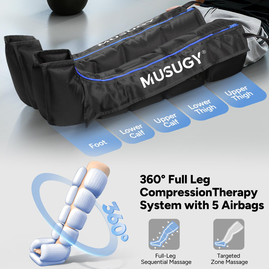 Leg Compression Massager with 9 Intensity, 6 Modes, 3 Timers X426991