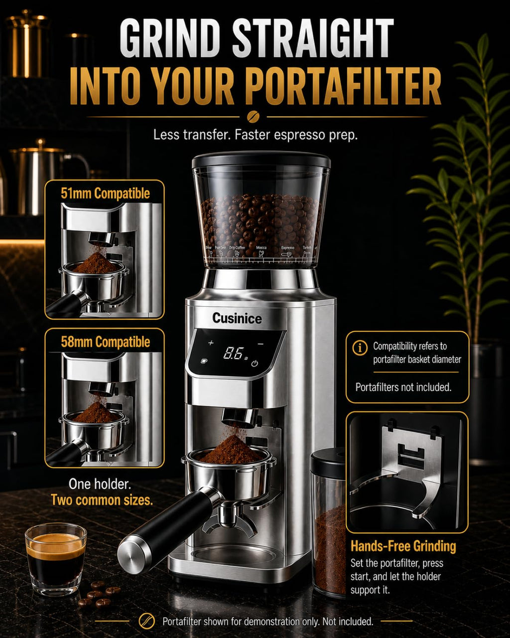 Conical Burr Coffee Grinder R350