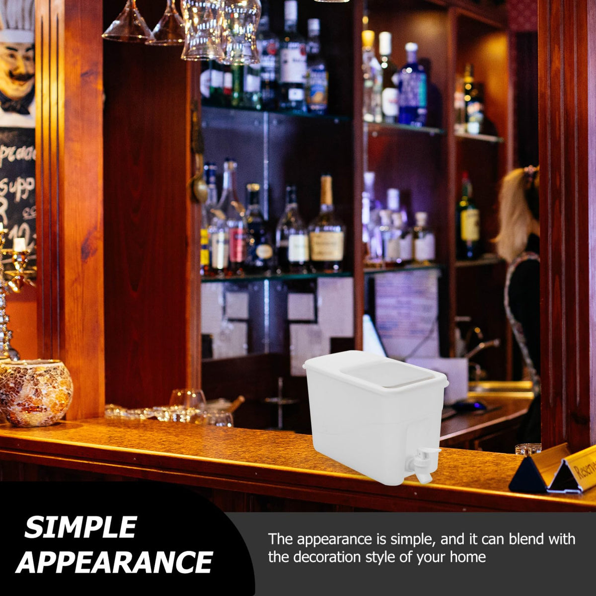 White PP Water Jug with Faucet E3555