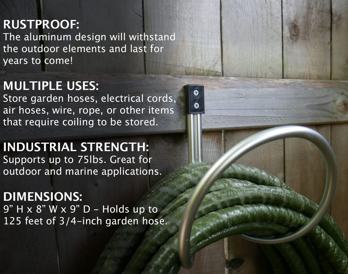 Aluminum Hose Hanger Wall Mount J845106