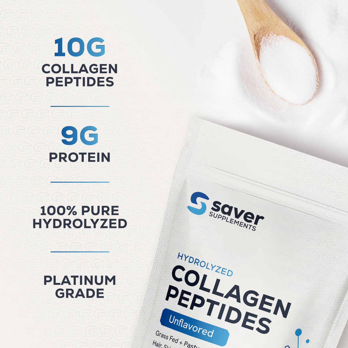 Collagen Peptides Powder, Unflavored, 10.58 oz T32687
