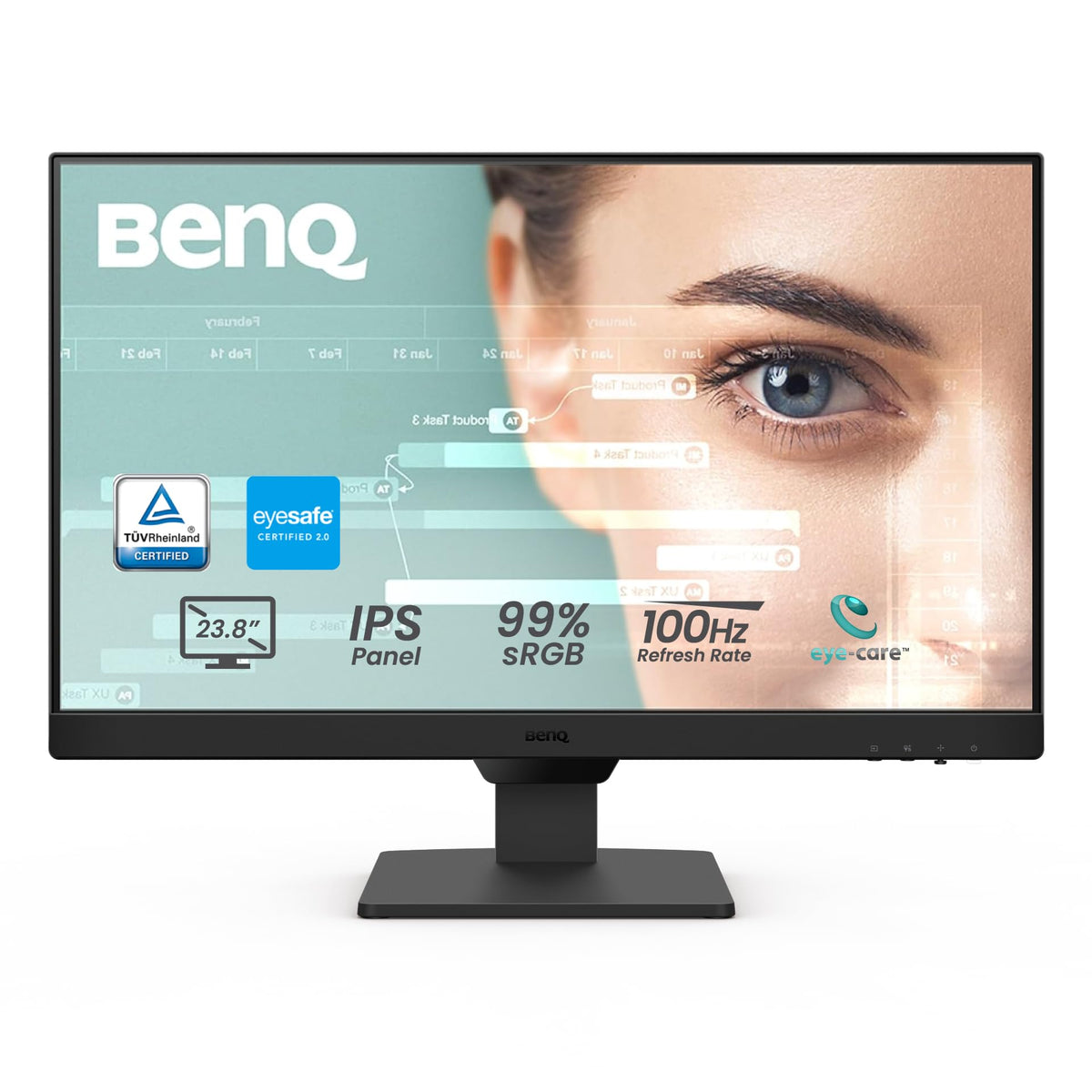 24" FHD 100Hz IPS Computer Monitor with Speakers M542122
