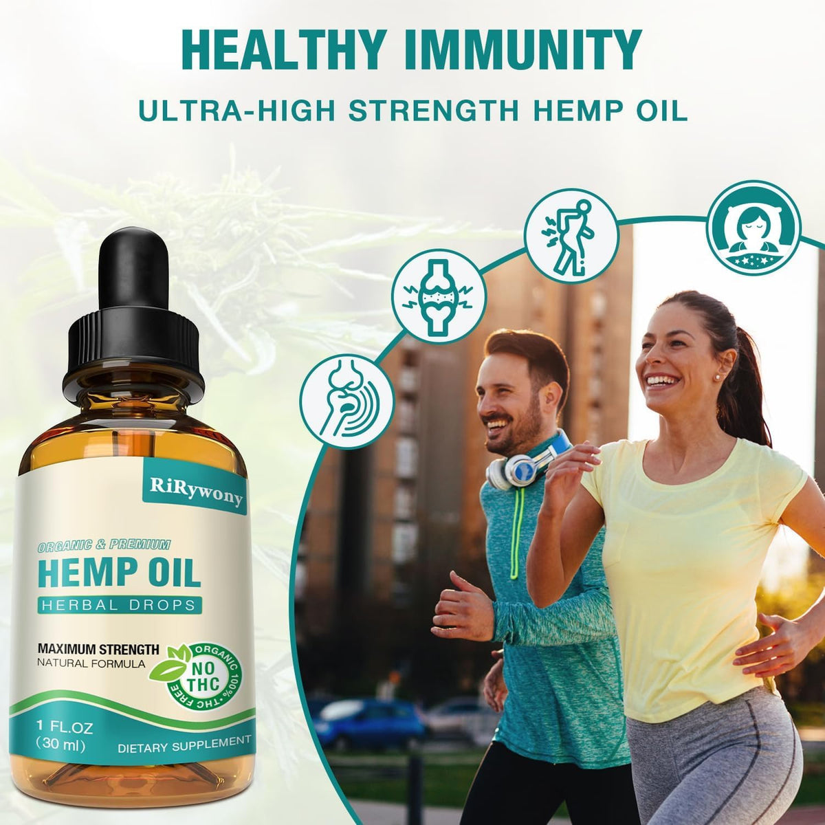 Organic Hemp Oil Drops 3-Pack F824