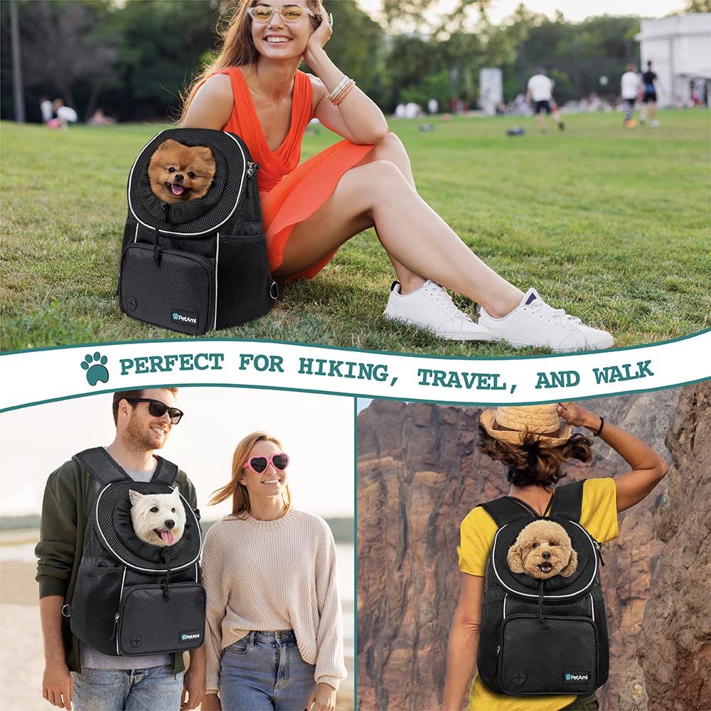 Adjustable Dog & Cat Carrier Backpack, Black T23354