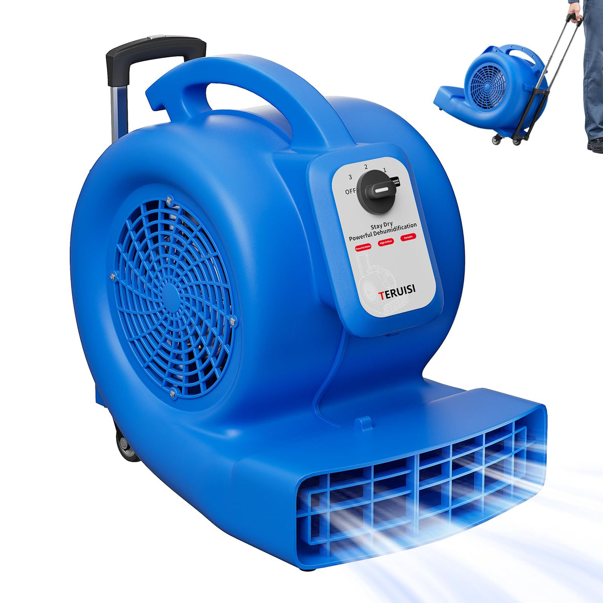 1/2 HP 1800 CFM 3 Speed Air Mover Blower Fan Z477