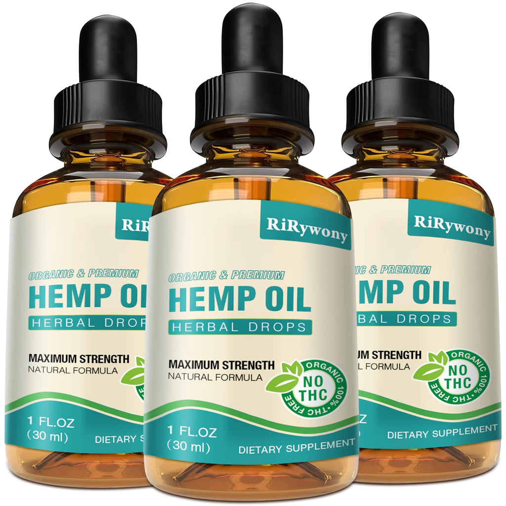 Organic Hemp Oil Drops 3-Pack F824