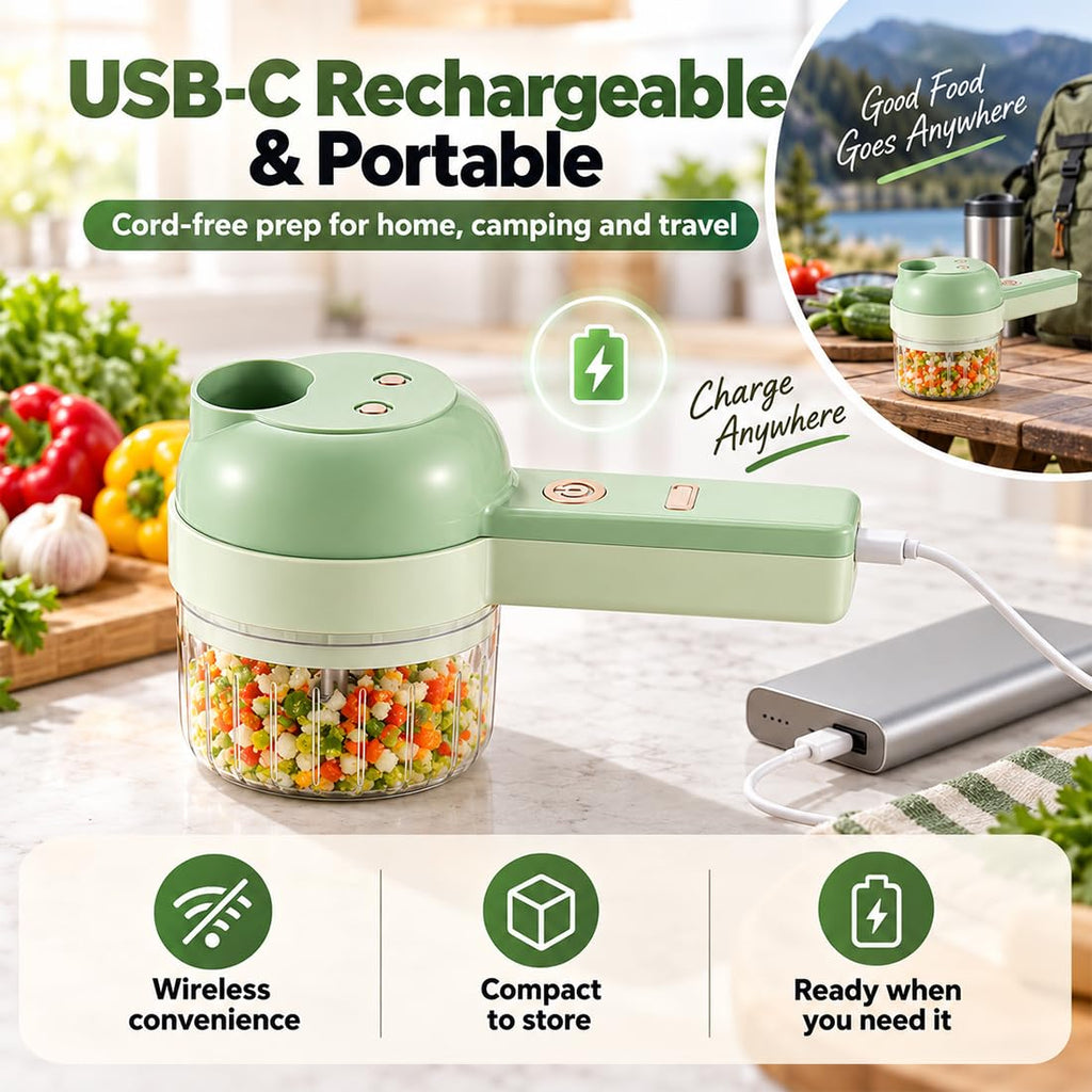 4 in 1 Wireless Electric Vegetable Chopper O55725