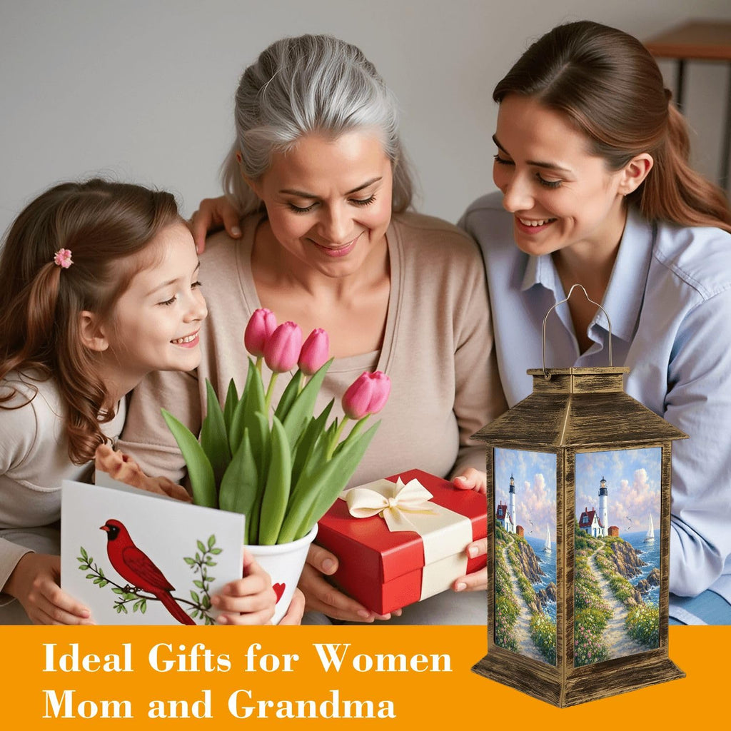 Solar Lantern Outdoor Waterproof LED Solar Lights Hanging Tabletop Lamp U50673