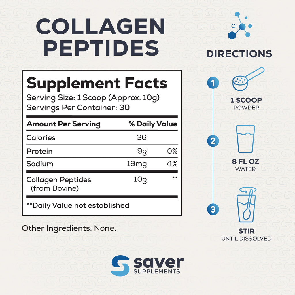 Collagen Peptides Powder, Unflavored, 10.58 oz T32687