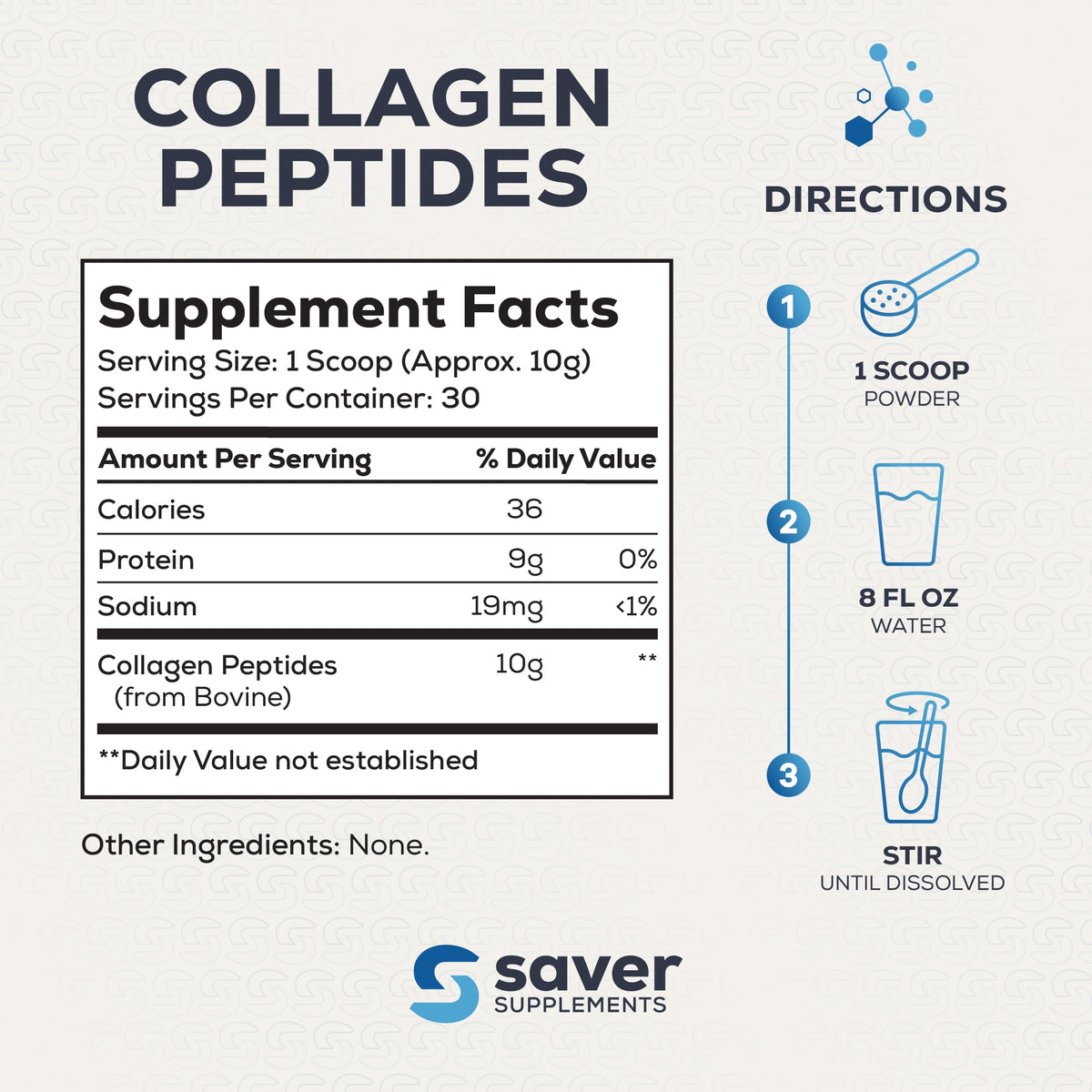 Collagen Peptides Powder, Unflavored, 10.58 oz T32687