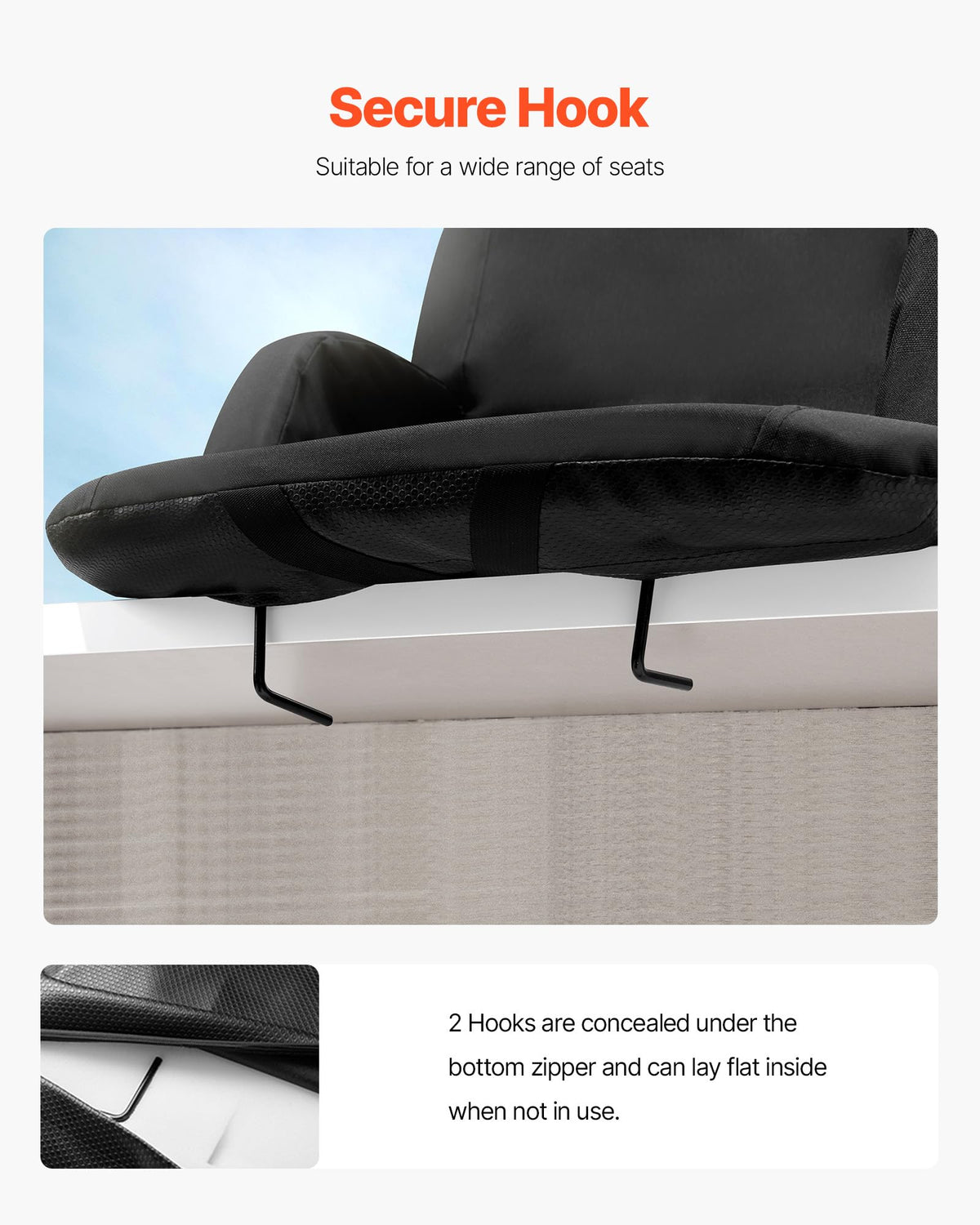 Folding Padded Stadium Seat with Cupholder Y919847
