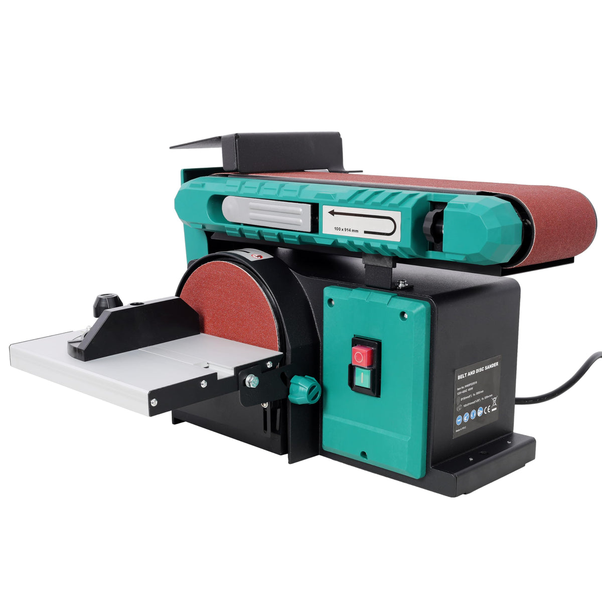 4" x 36" Belt 6" Disc Sander Combo, 120V/60Hz Bench Sander Z3055