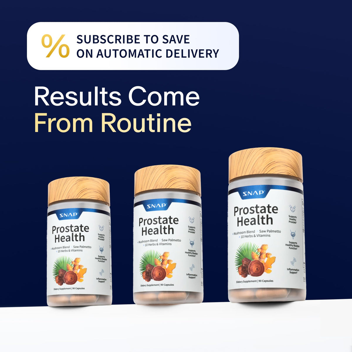 Prostate Health + Nitric Oxide Booster Bundle, 90+60 Caps W24766