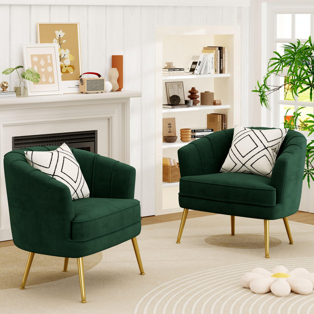 Velvet Accent Chair I623
