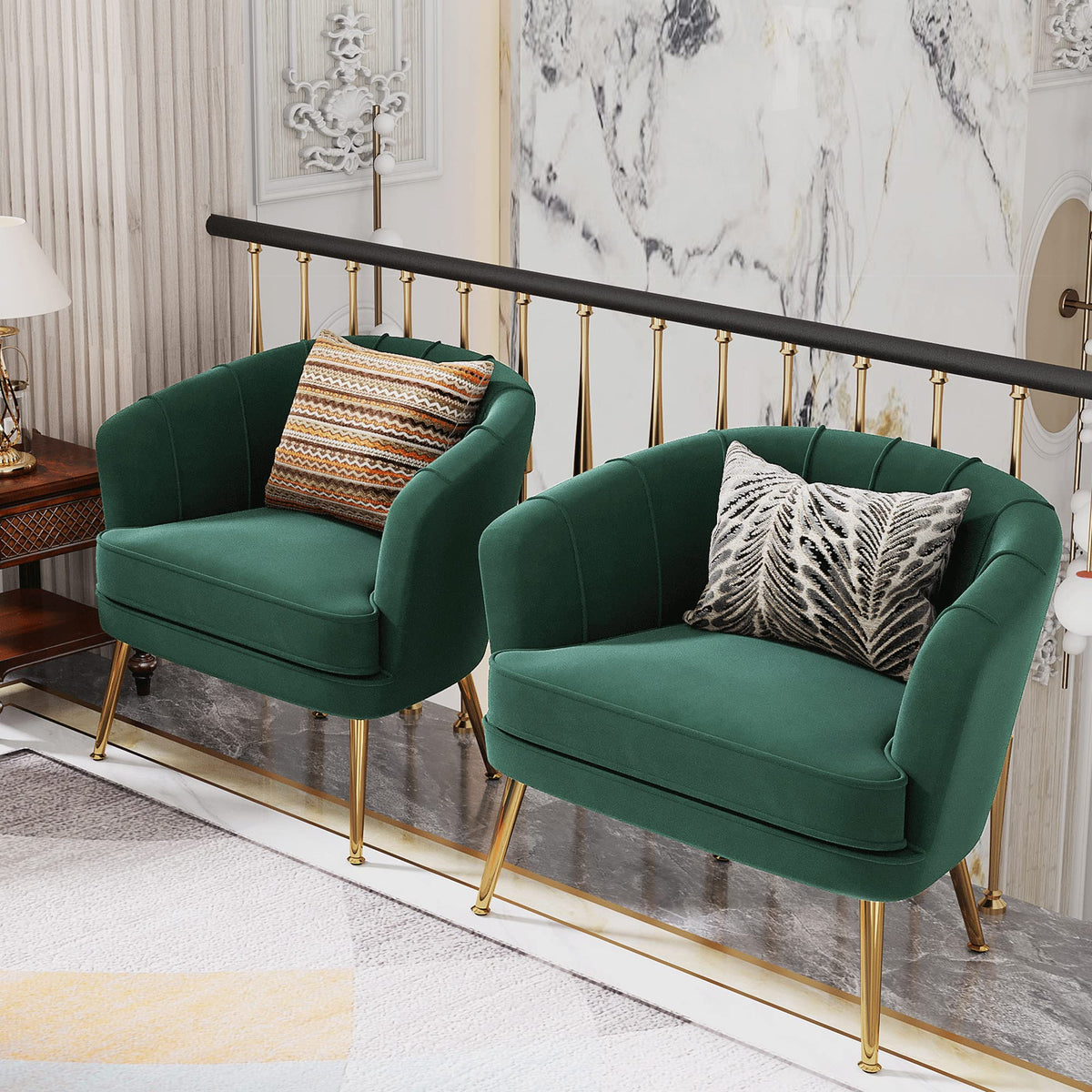Velvet Accent Chair I623