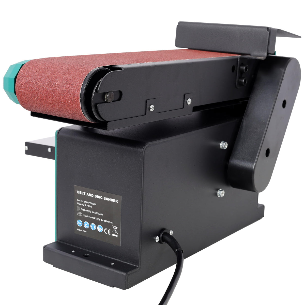 4" x 36" Belt 6" Disc Sander Combo, 120V/60Hz Bench Sander Z3055
