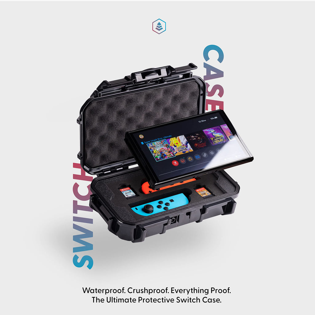 Waterproof Protective Hard Case Compatible with Nintendo Switch and OLED Model M9618