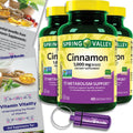 Cinnamon Supplement 1000mg Vegetarian Capsules 1200 Total J7620