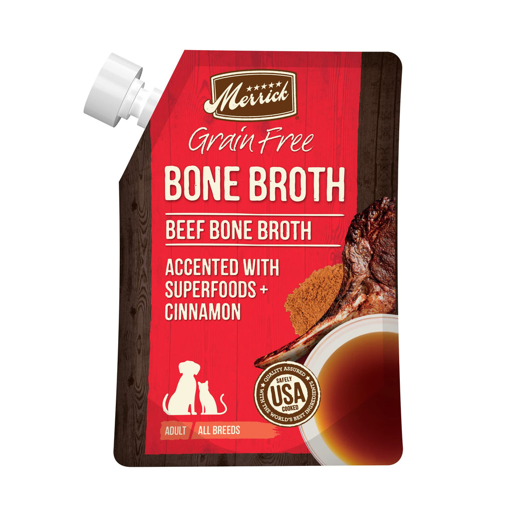 Grain Free Beef Bone Broth Dog and Cat Food Topper 16 oz D712750