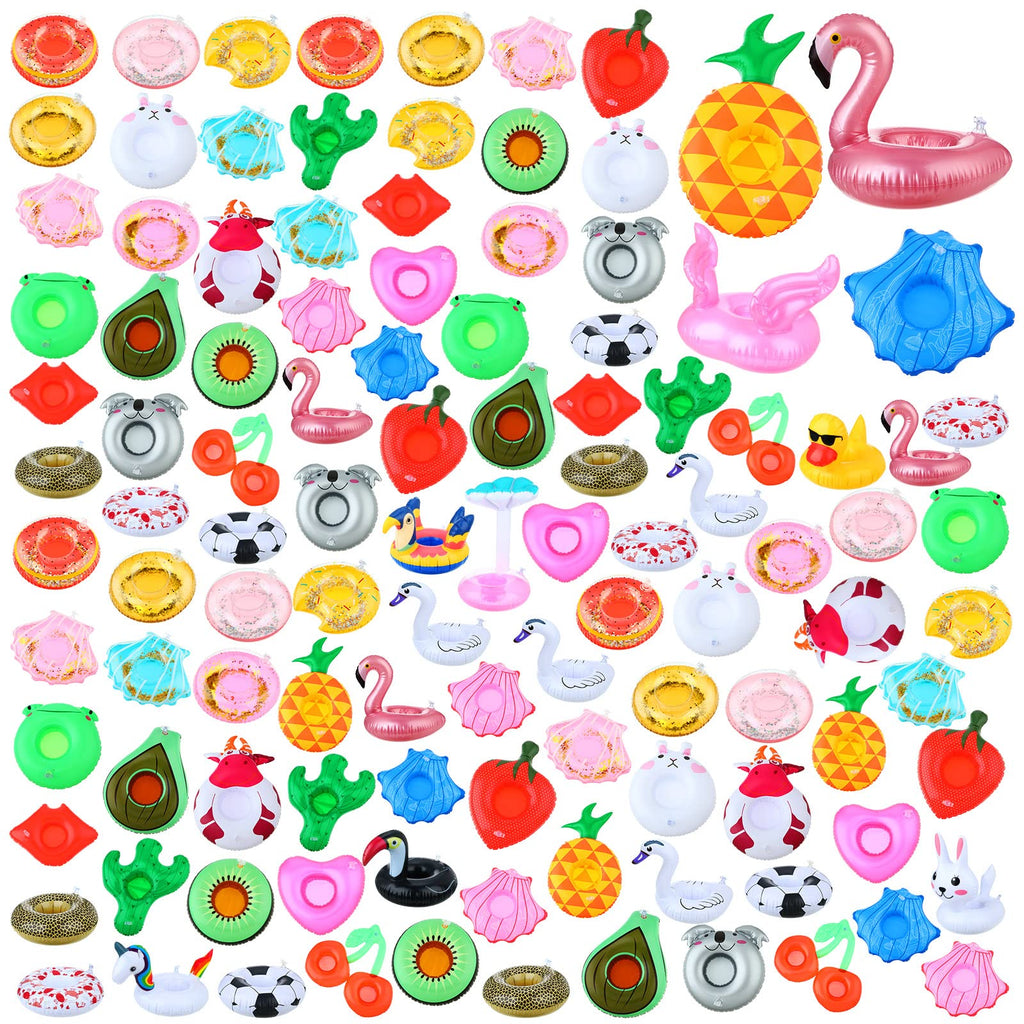 102 Pcs Inflatable Drink Holders with Air Pump J38537