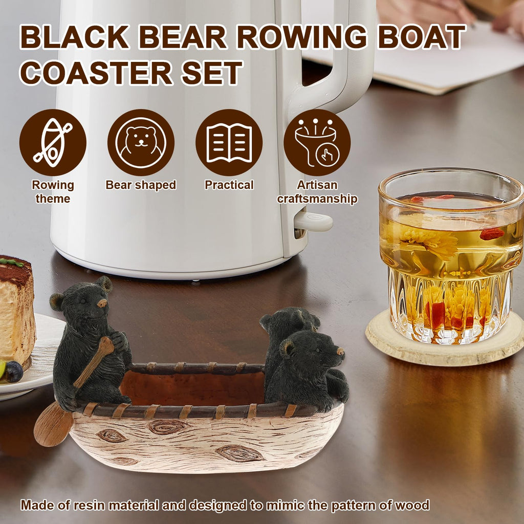 Black Bear Coasters Set of 5 I384242