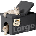 Dark Grey Cat Litter Box Enclosure I421039