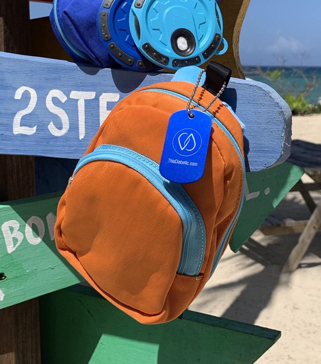 Orange Diabetic Supply Bag E816