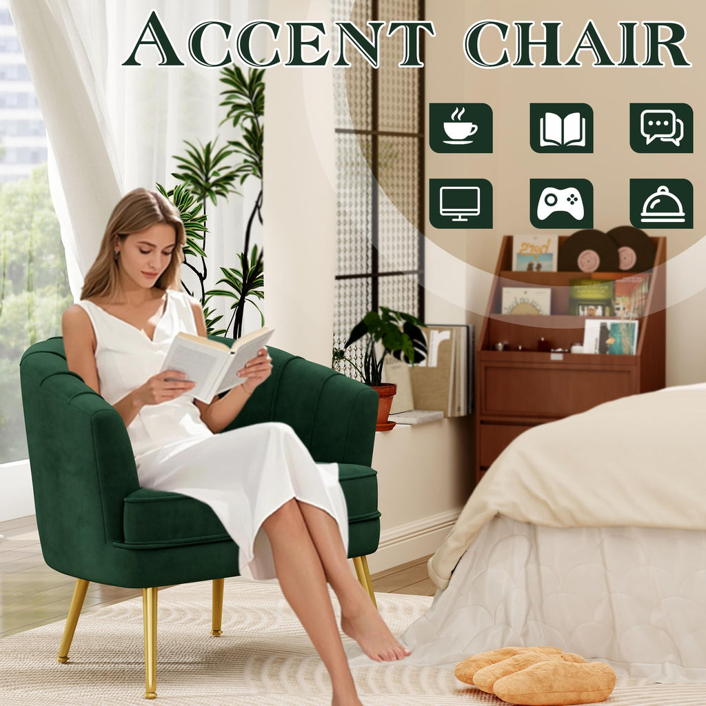 Velvet Accent Chair I623
