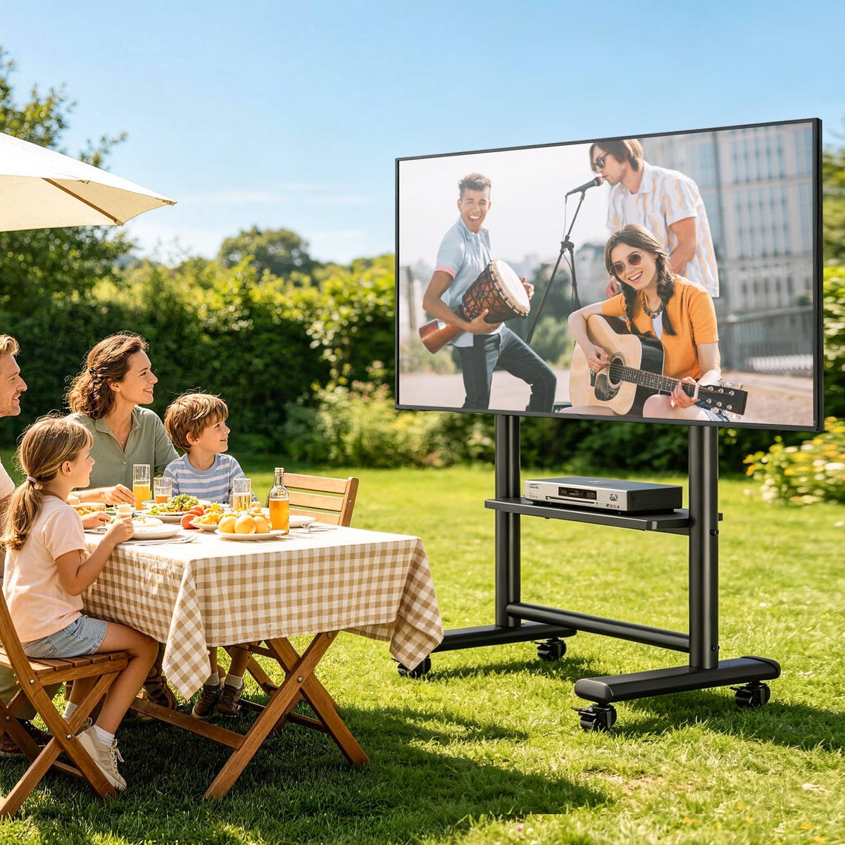 Heavy Duty Rolling TV Stand for 50-98 Inch TVs M49736