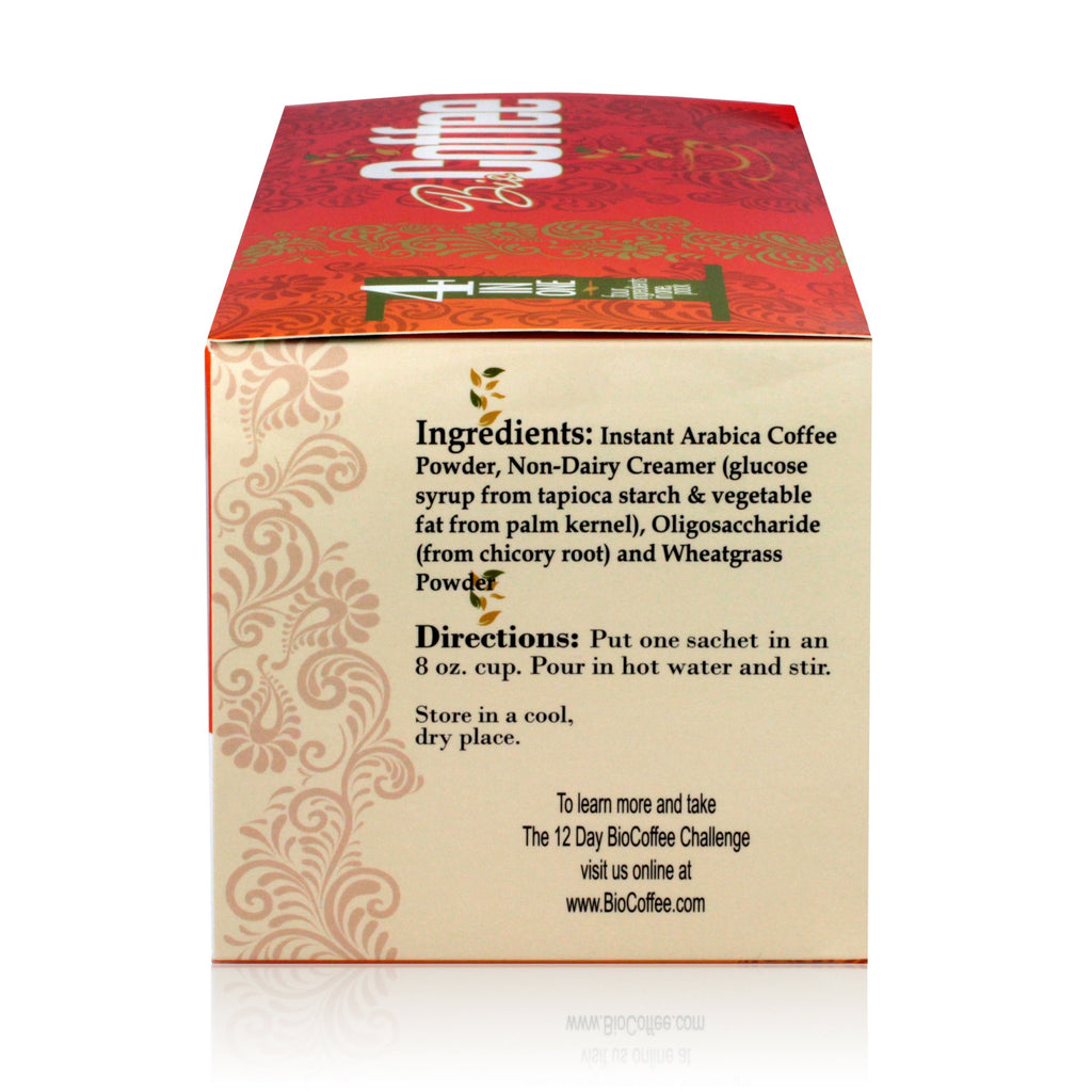 Organic Instant Non-dairy Alkaline Coffee 12 Sachet Box K24643