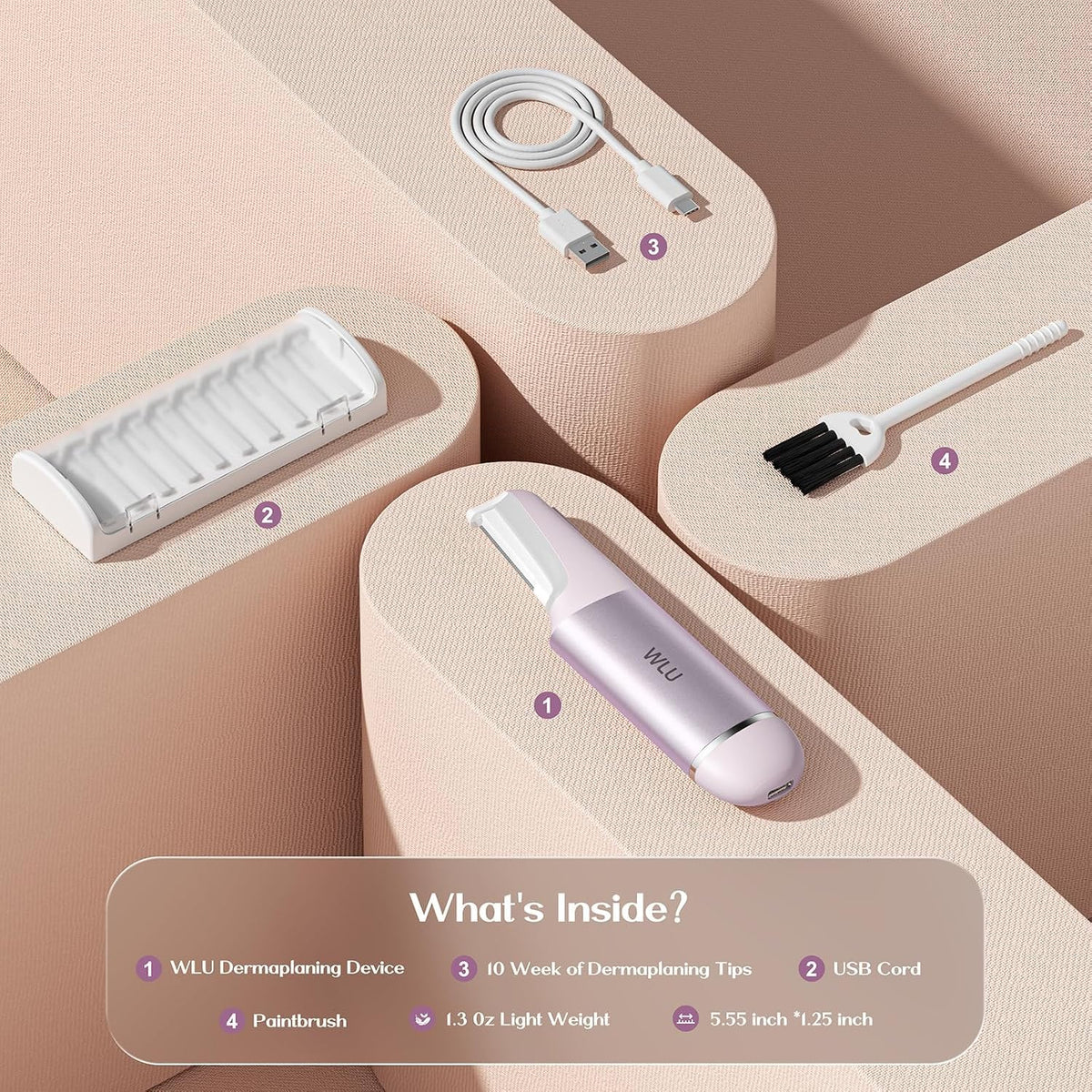 Lavender Purple Facial Razor A50549